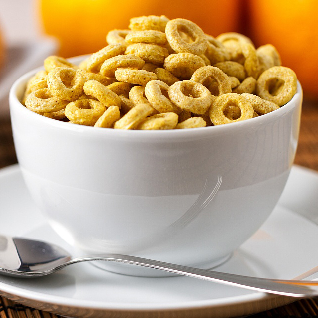  Corn Flakes at Breakfast Cereal Production Line